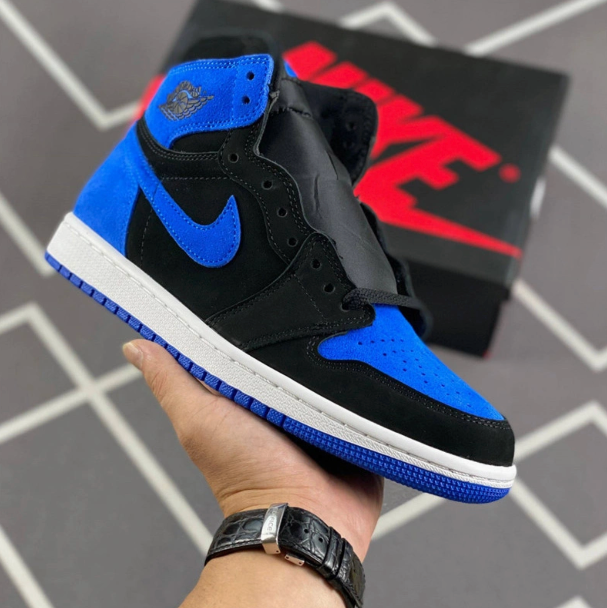 Nike Air Jordan 1 High Og Royal Reimagined Athletic Sports Luxury Basketball Shoe Men Sneaker
