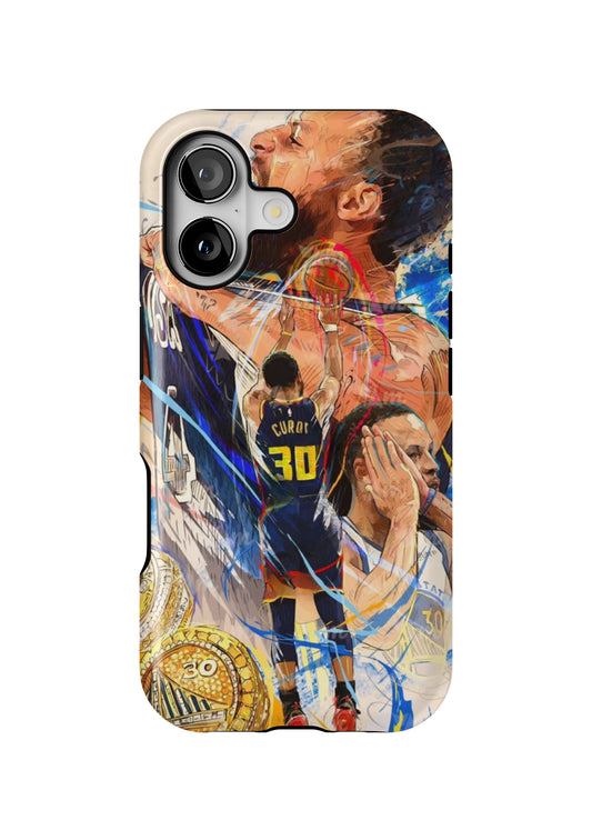 Stephen Curry Warriors Basketball iPhone 17 Tough Case Protective