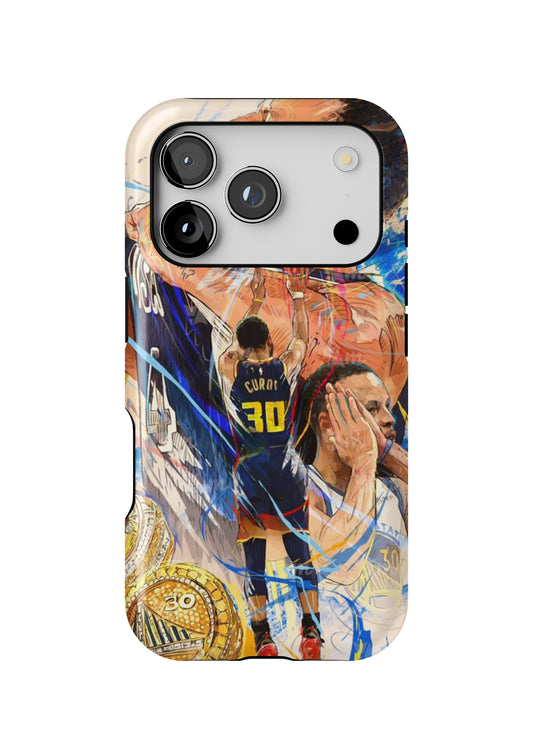 Stephen Curry Warriors Basketball iPhone 17 Tough Case Protective