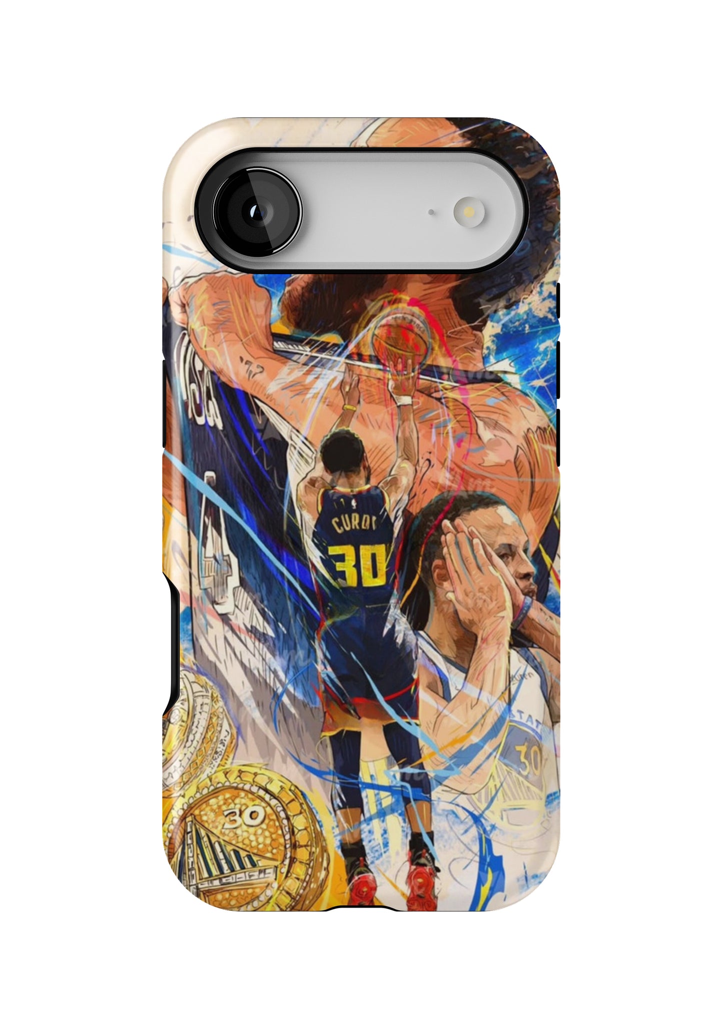 Stephen Curry Warriors Basketball iPhone 17 Tough Case Protective