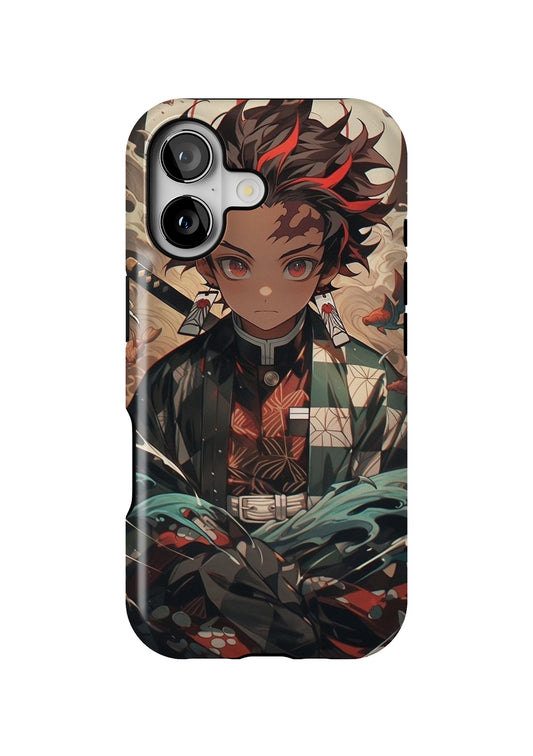 Tanjiro Kamado Demon Slayer iPhone 17 Tough Case Protective