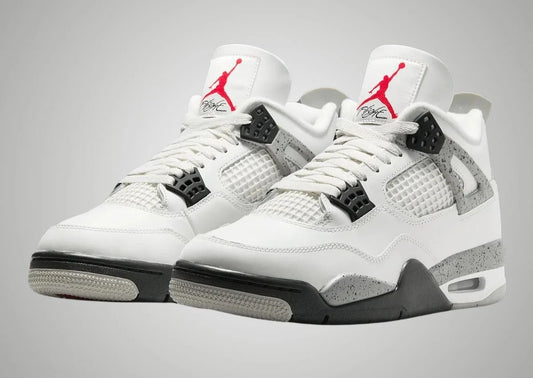 Air Jordan 4 AJ4 Retro White Cement Shoes